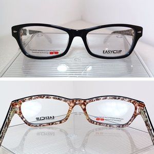 Kid's EasyClip Eyeglasses w/ Clip-on Sunglasses - Beige Pink Black Digital Camo